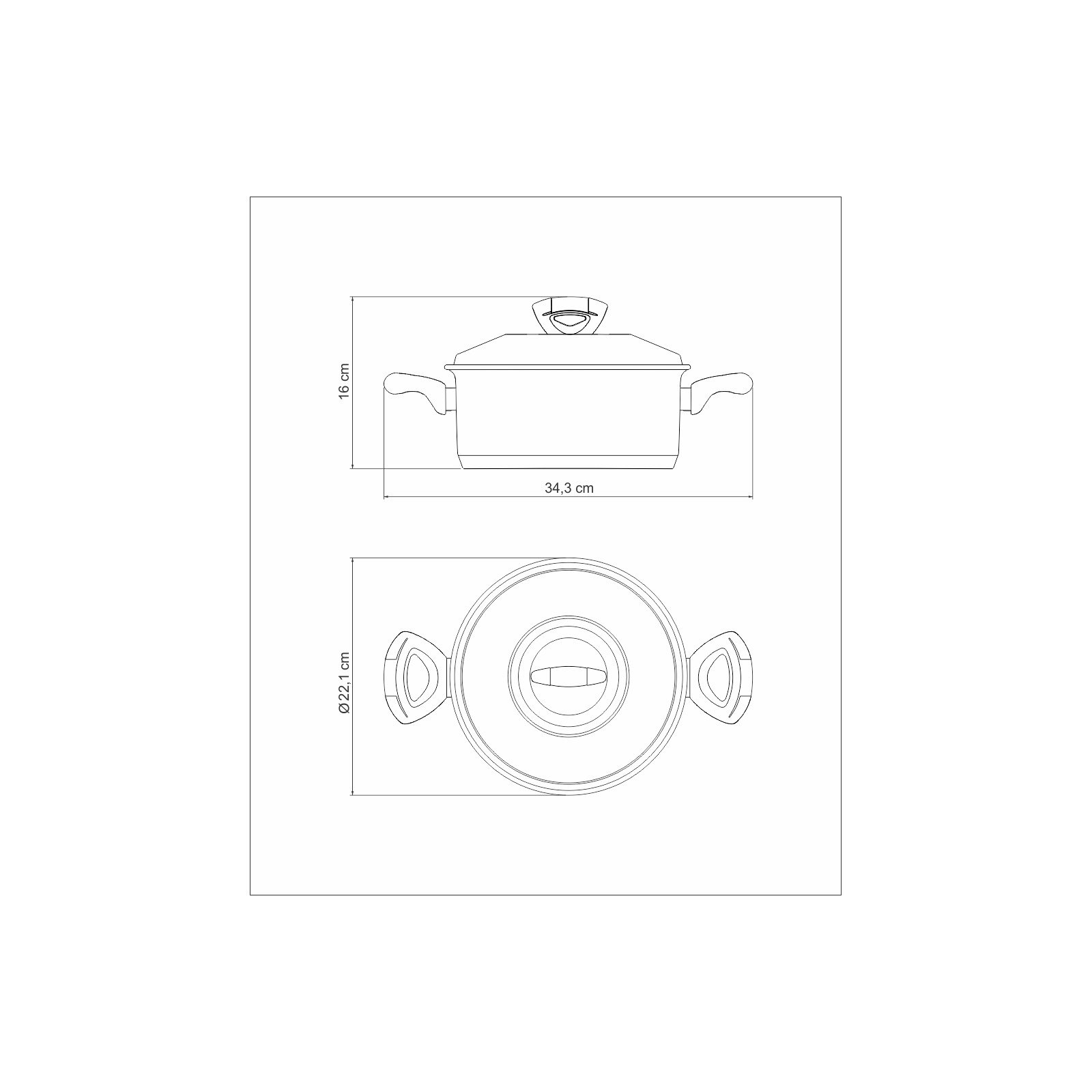 Caçarola Tramontina Solar Baquelite Rasa em Aço Inox Fundo Triplo com Tampa Alças de Baquelite 20 Cm 2,9 L - foto 5
