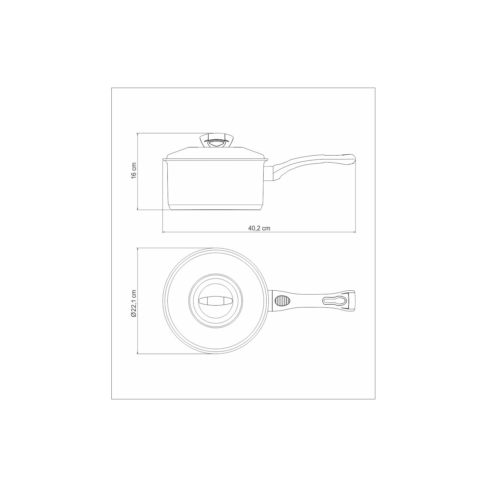 Panela Tramontina Solar Baquelite em Aço Inox Fundo Triplo com Tampa Cabo de Baquelite 20 Cm 2,9 L - foto 4