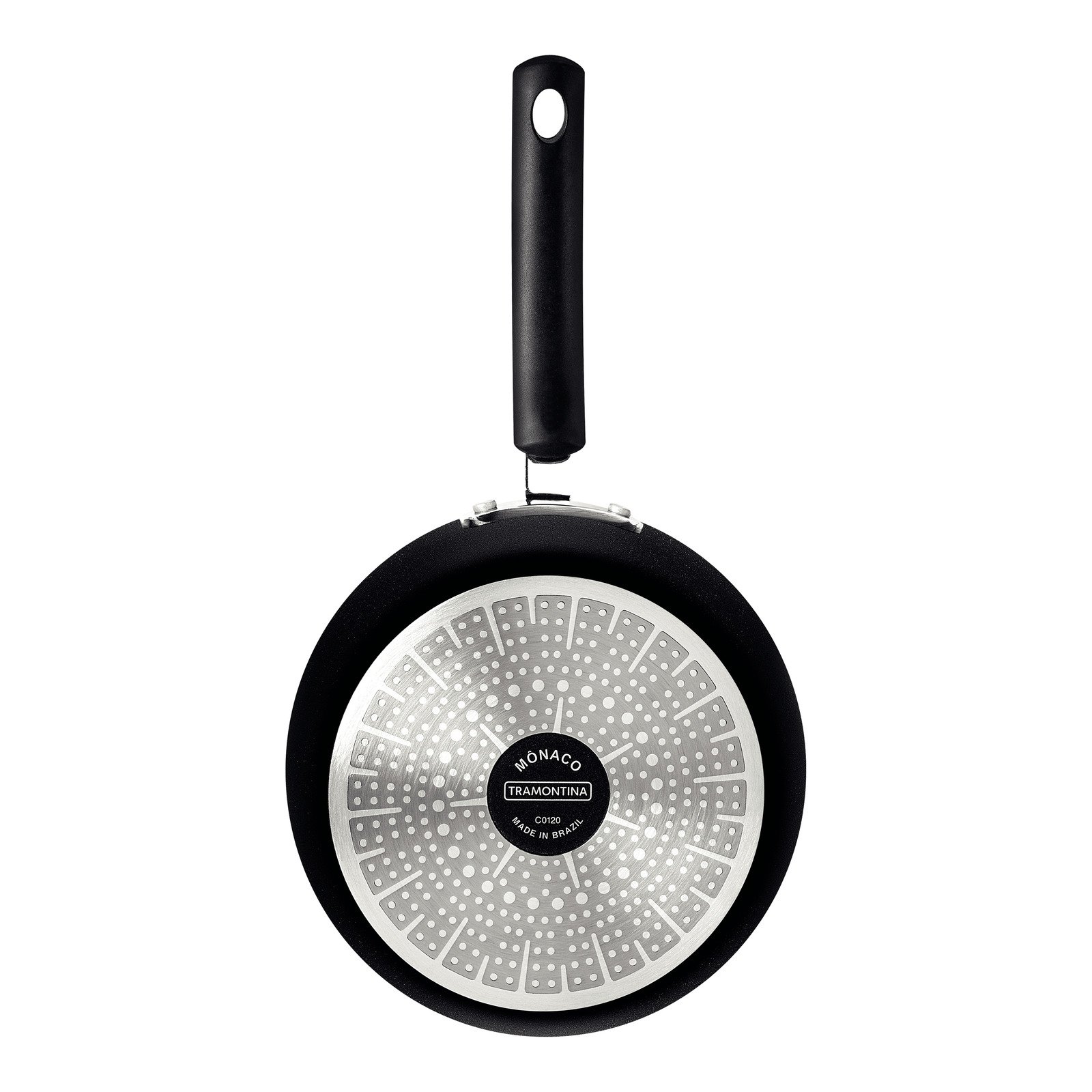 Panela Tramontina Mônaco Induction em Alumínio com Revestimento Interno e Externo Antiaderente Starflon Premium Preto com Tampa de Vidro 18 Cm 2 L - foto 4