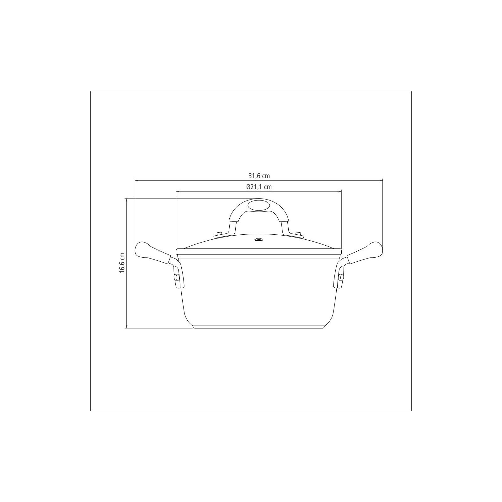 Caçarola Tramontina Mônaco Induction em Alumínio com Revestimento Interno e Externo Antiaderente Starflon Premium Preto com Tampa de Vidro 20 Cm 2,6 L - foto 7
