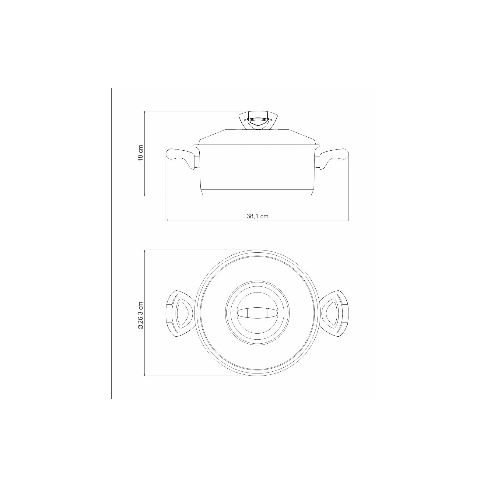 Caçarola Tramontina Solar Baquelite Rasa em Aço Inox Fundo Triplo com Tampa Alças Baquelite 24 Cm 4,7 L - foto 5