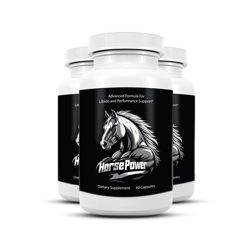 Three bottles of HorsePower