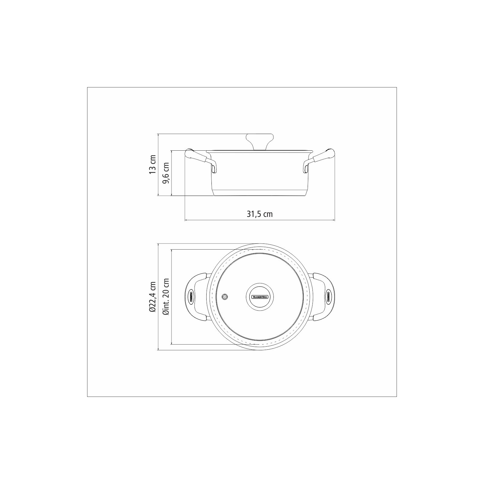Caçarola Rasa Tramontina Solar Silicone em Aço Inox com Fundo Triplo 20 Cm 2,9 L - foto 13