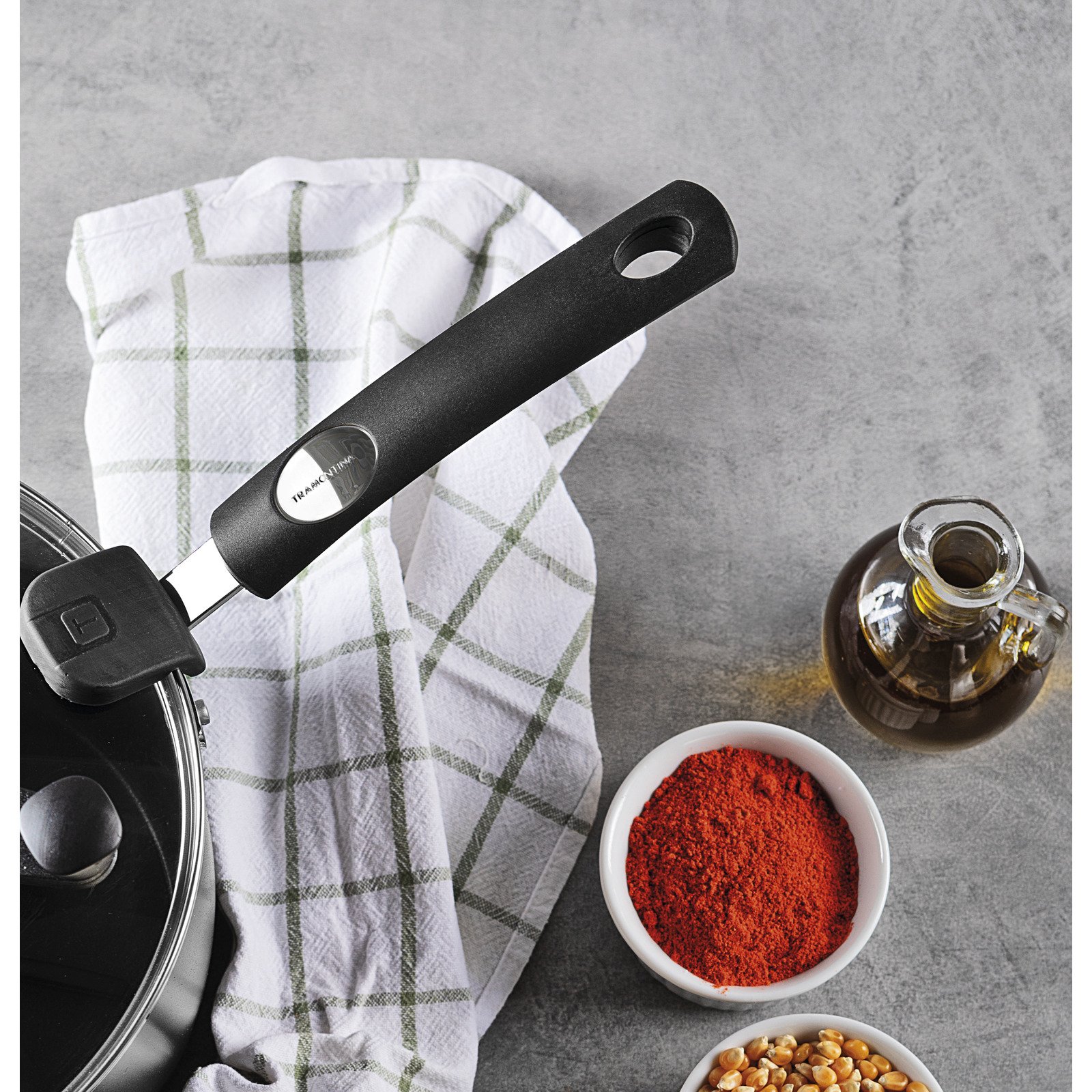 Pipoqueira Tramontina Mônaco Induction em Alumínio com Revestimento Interno e Externo Antiaderente Starflon Premium Preto 22 Cm 5,4 L - foto 6