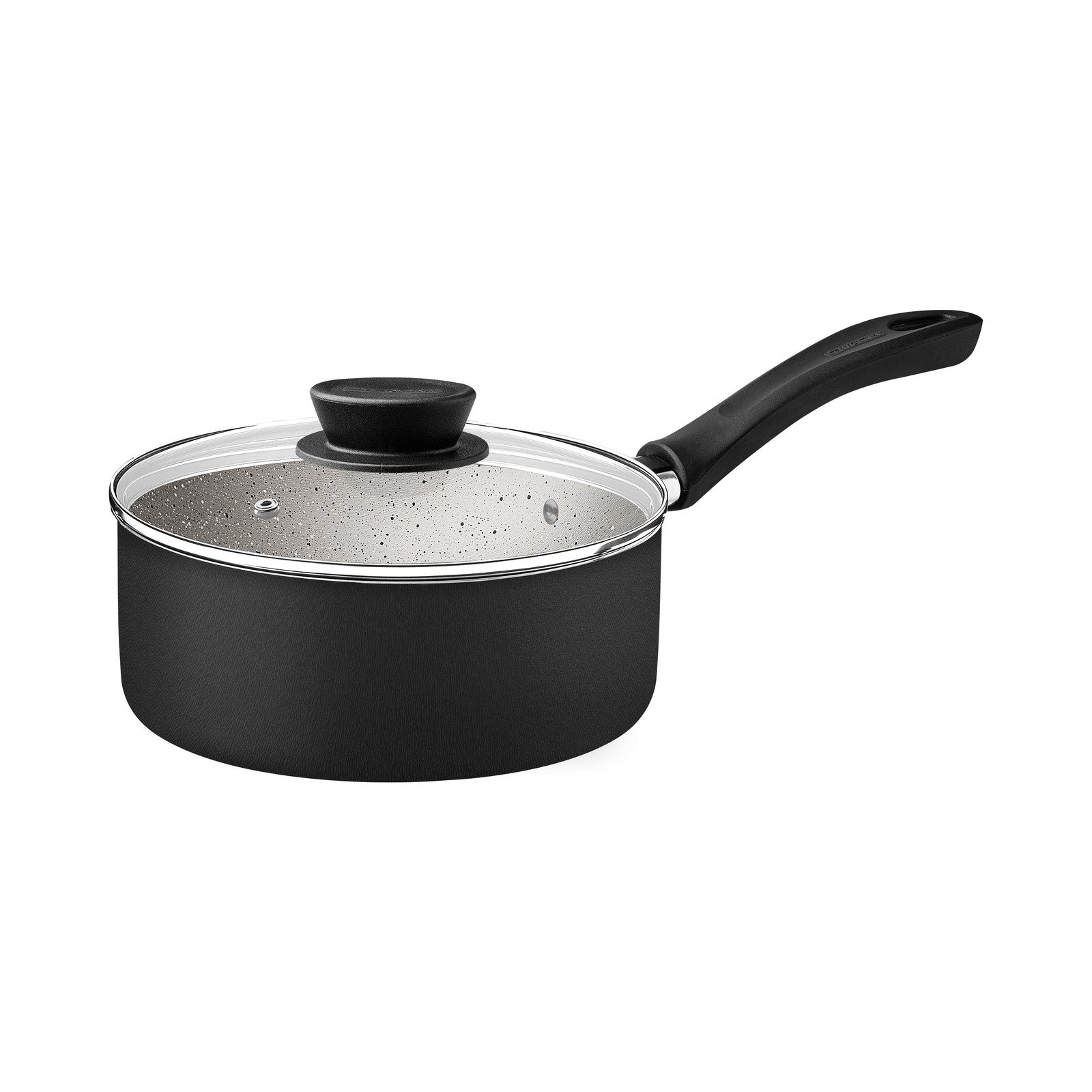 Jogo de Panelas Tramontina Linz em Aluminio com Revestimento Interno e Externo em Antiaderente Starflon Max Preto 05 Peças - foto 4