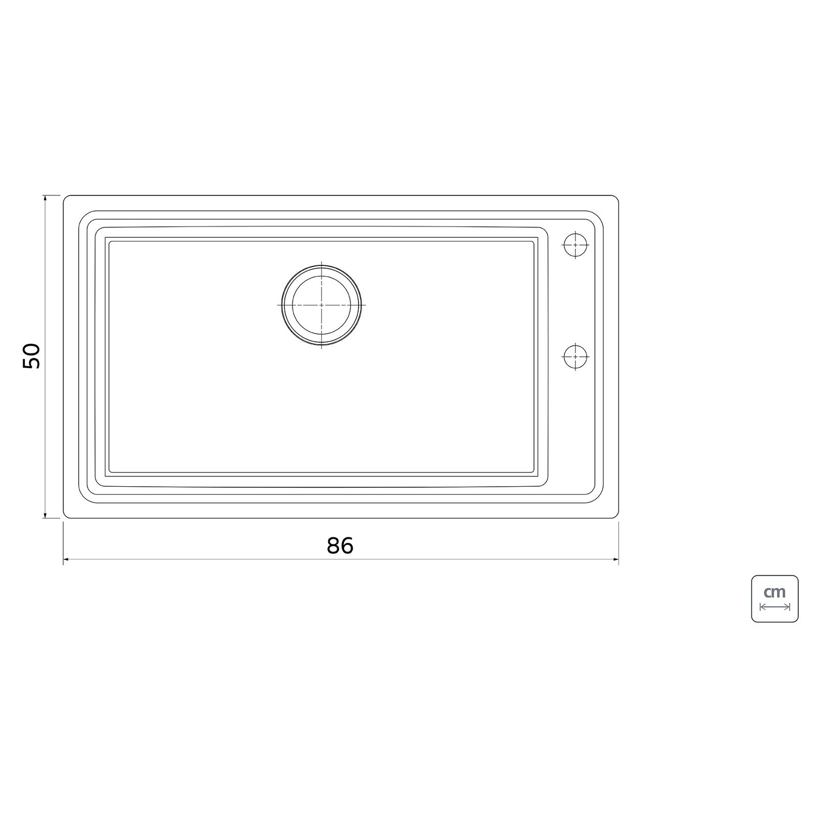 Cuba de Sobrepor Tramontina Square 86 em Aço Inox com Acessórios - foto 3