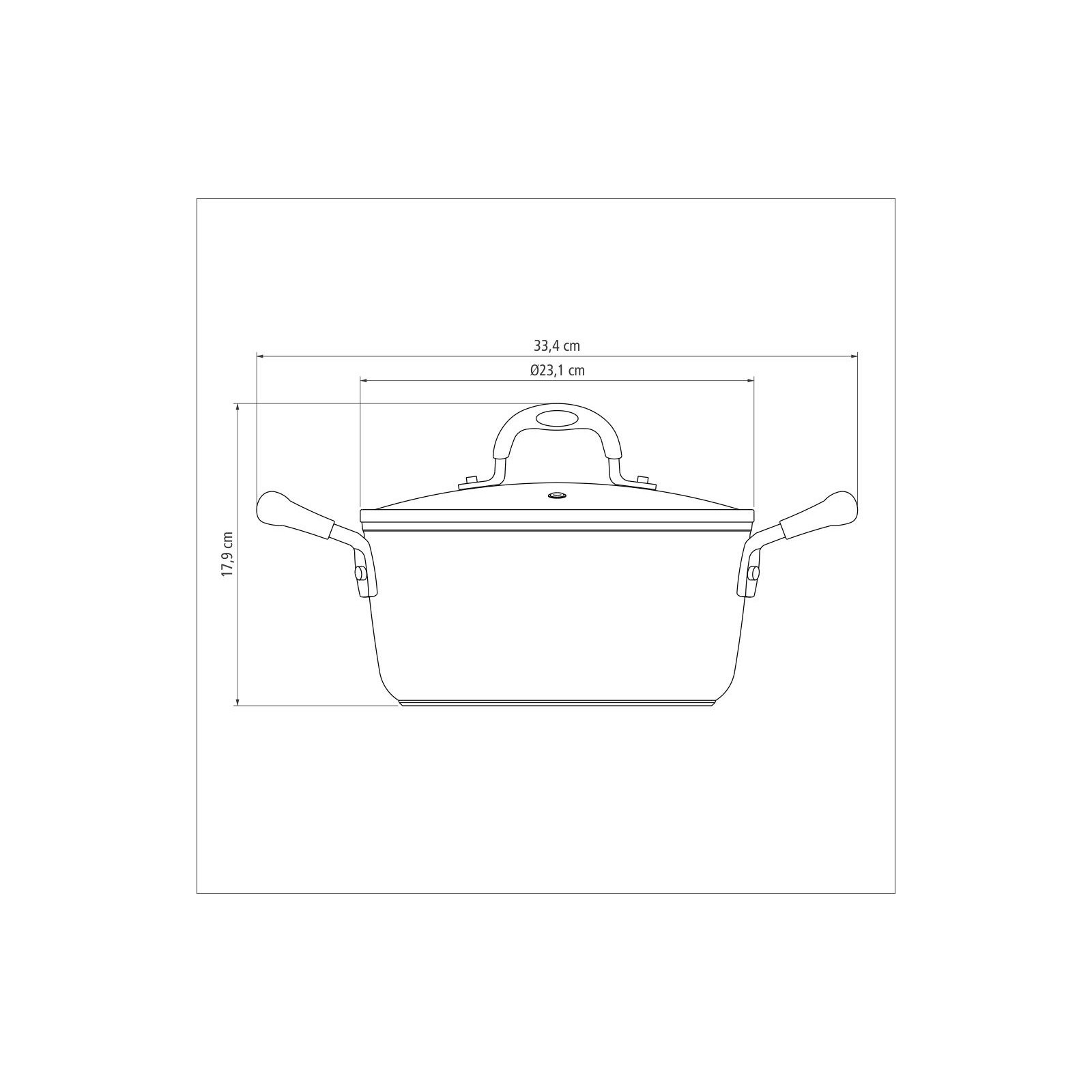 Caçarola Tramontina Mônaco Induction em Alumínio com Revestimento Interno e Externo Antiaderente Starflon Premium Preto com Tampa de Vidro 22 Cm 3,5 L - foto 6