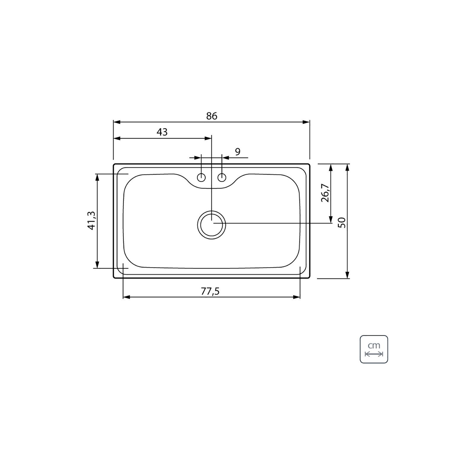 Cuba Tramontina Morgana Maxi 78 Fx em Aço Inox com Acabamento Escovado com Dosador de Sabão, Tábua e Cesto Aramado - foto 3