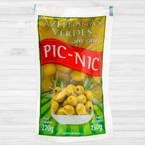 Azeitona verde sem caroço 150g