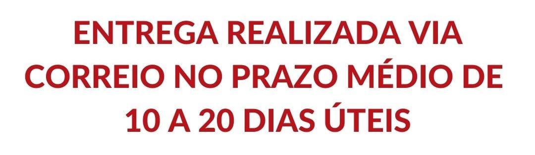Entrega em no prazo médio de 10 a 20 dias úteis