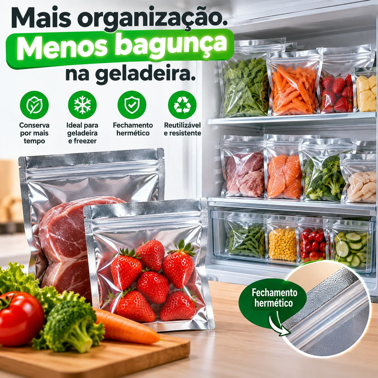 Sacos herméticos de armazenamento Simpla Home