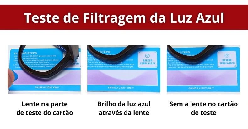 Óculos Barcur Unissex Anti-Luz Azul-Linha Madeira 2021