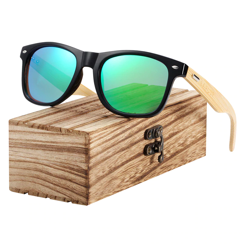 Óculos de Sol Barcur Unissex Linha Bamboo