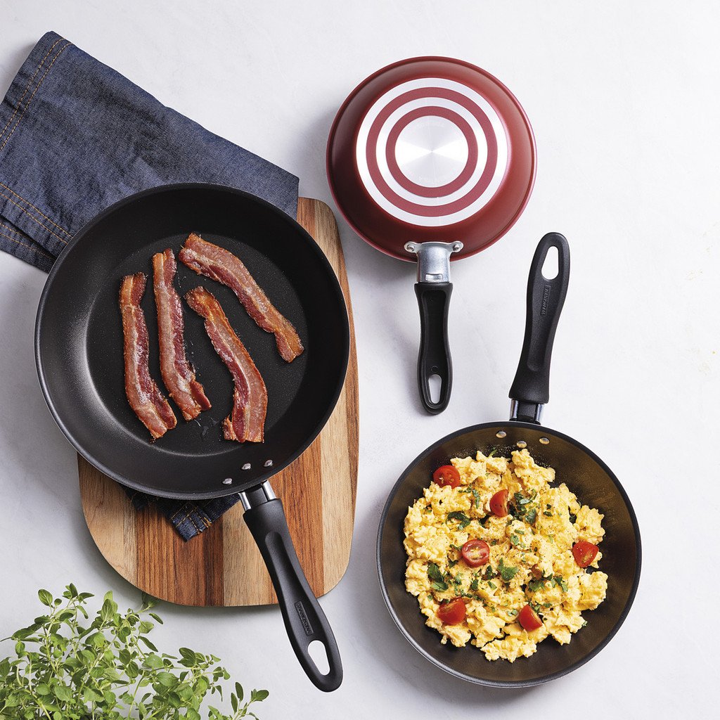 Jogo Frigideiras Tramontina Linz 3 Peças Alumínio Antiaderente Starflon Max Vermelha - foto 3