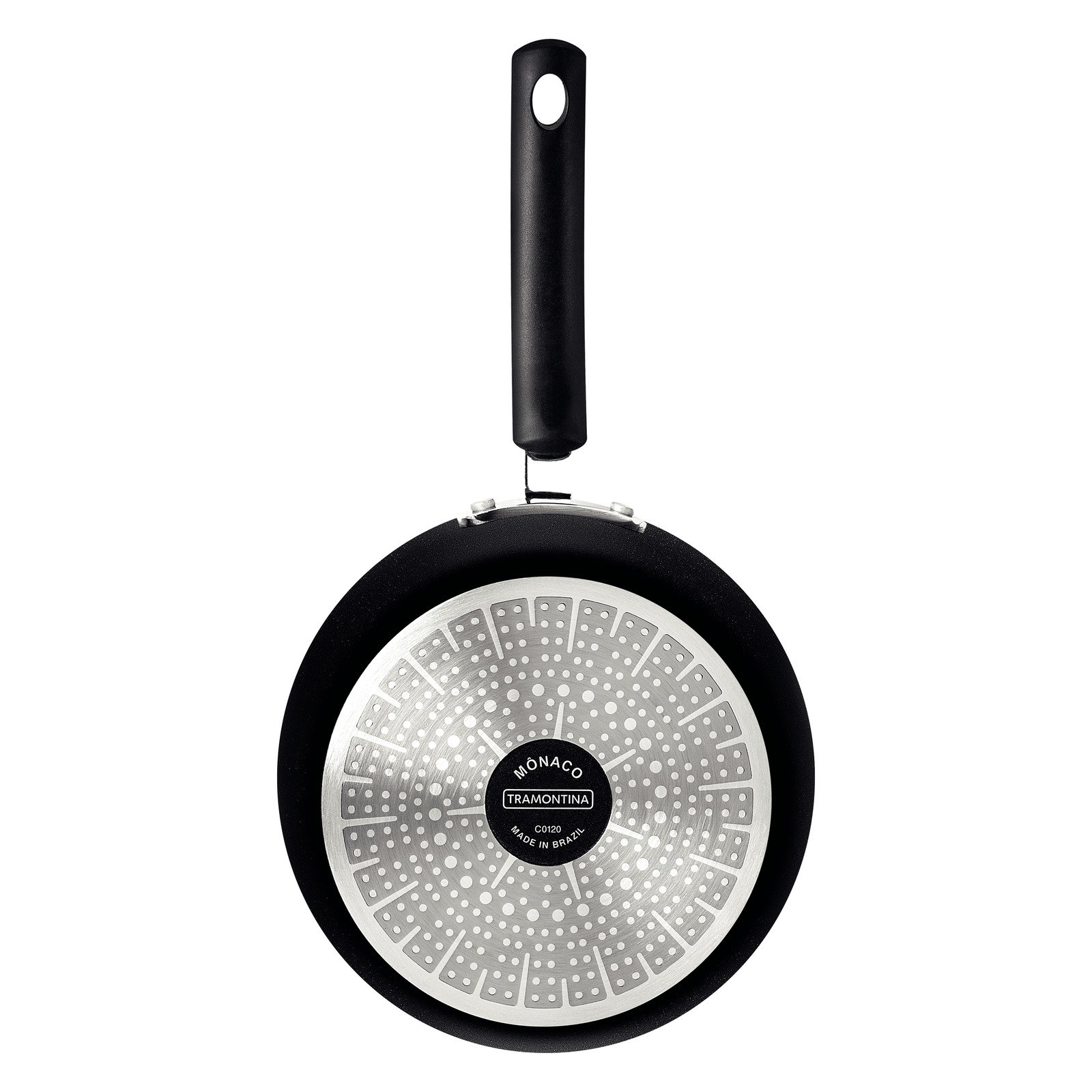 Panela Tramontina Mônaco Induction em Alumínio com Revestimento Interno e Externo Antiaderente Starflon Premium Preto com Tampa de Vidro 20 Cm 2,6 L - foto 4
