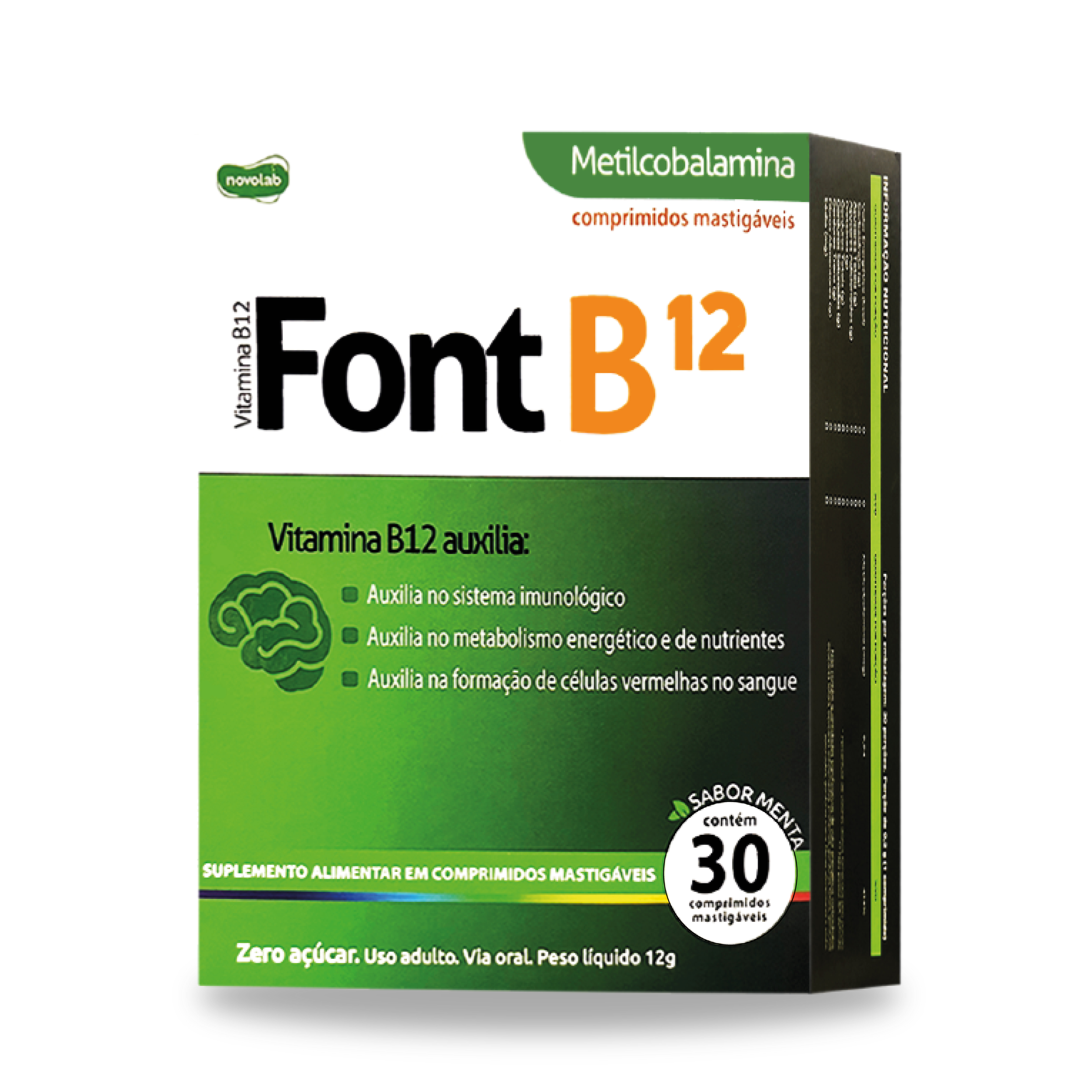 FONT B12 - Metilcobalamina c/30 Comprimidos