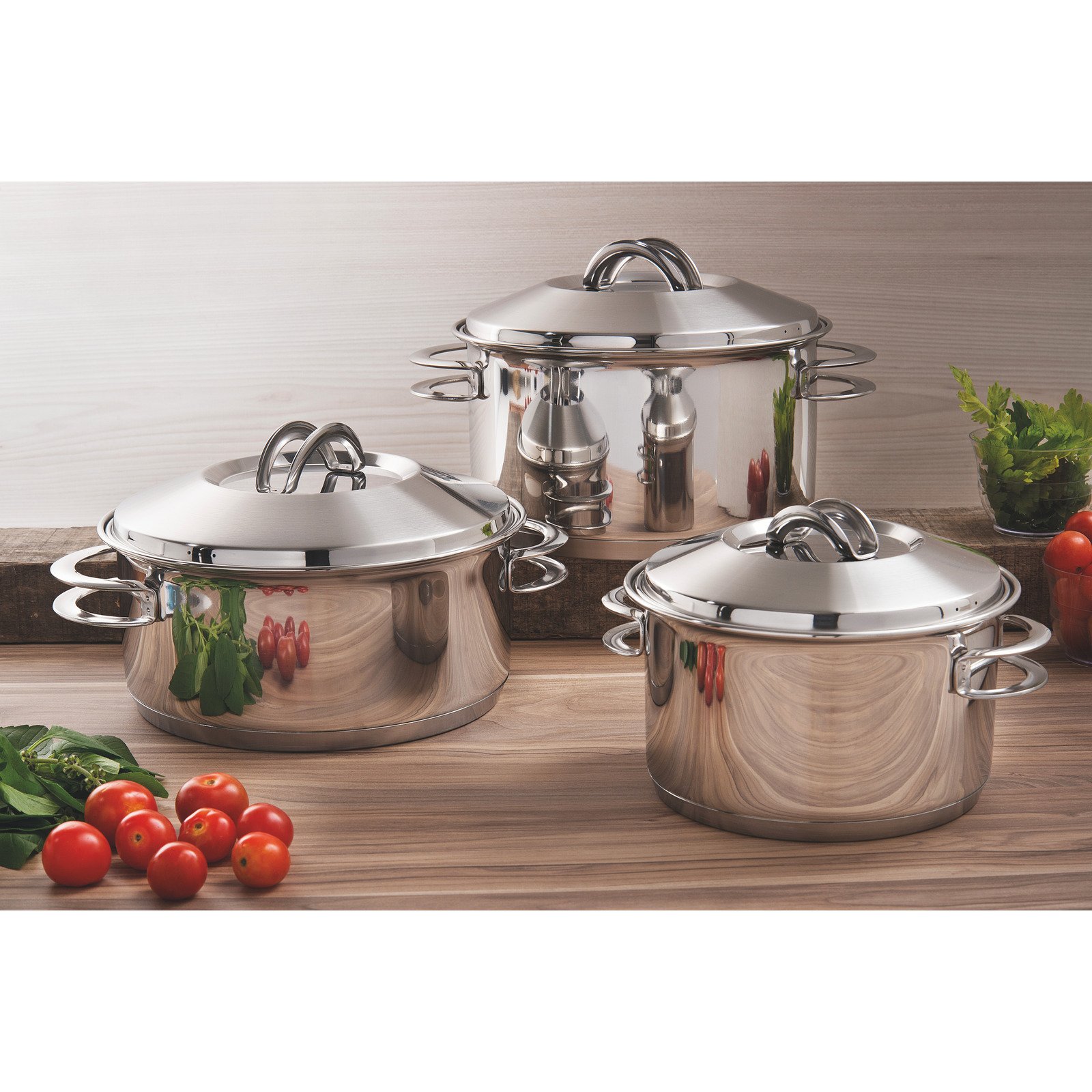 Caçarola Funda Tramontina Solar em Aço Inox com Fundo Triplo Tampa e Alças Ø 16 Cm 1,8 L sem Embalagem - foto 4