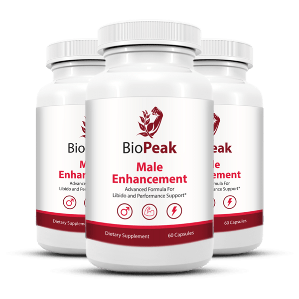 Three bottles of BioPeak