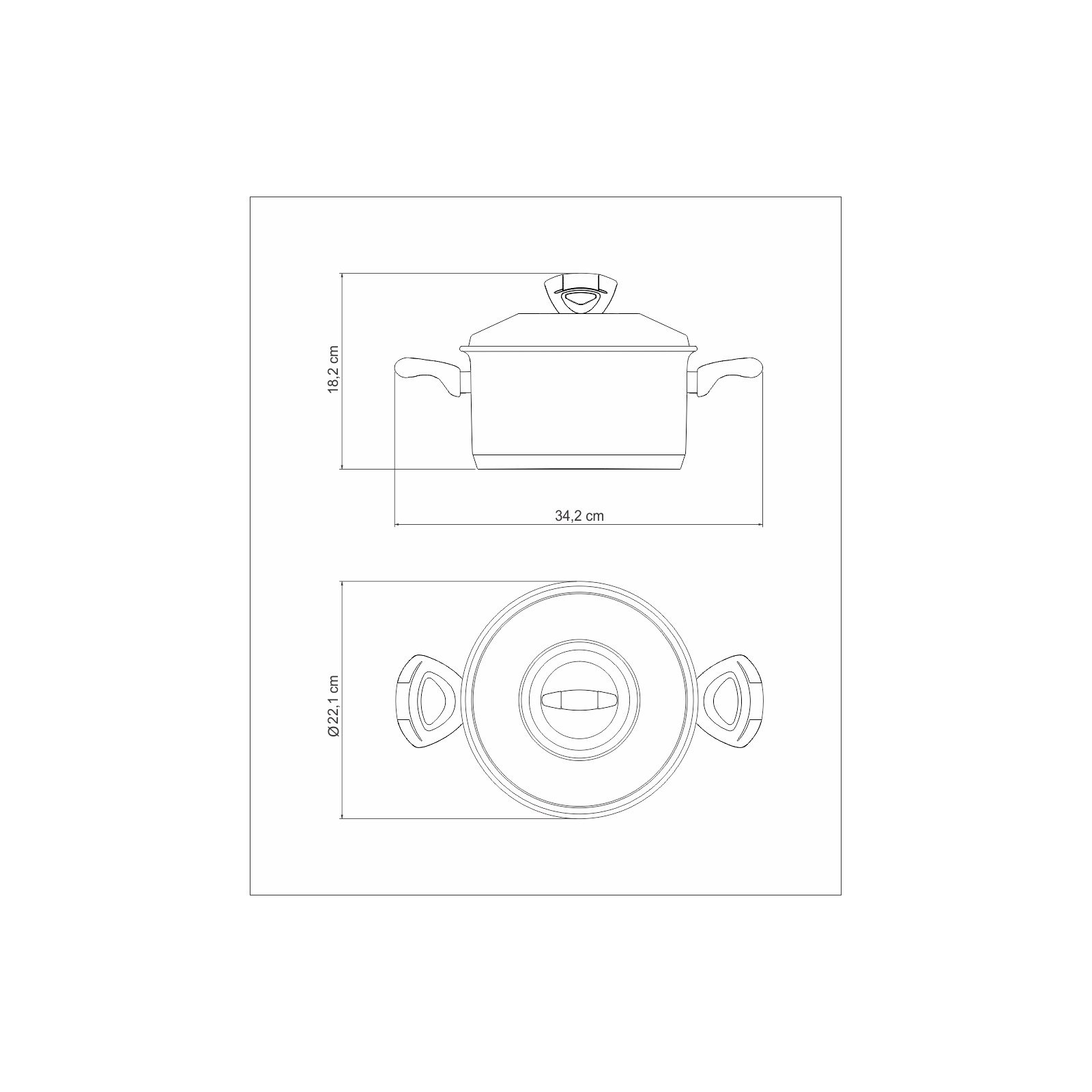 Caçarola Tramontina Solar Baquelite Funda em Aço Inox Fundo Triplo com Tampa Alças de Baquelite 20 Cm 3,6 L - foto 4