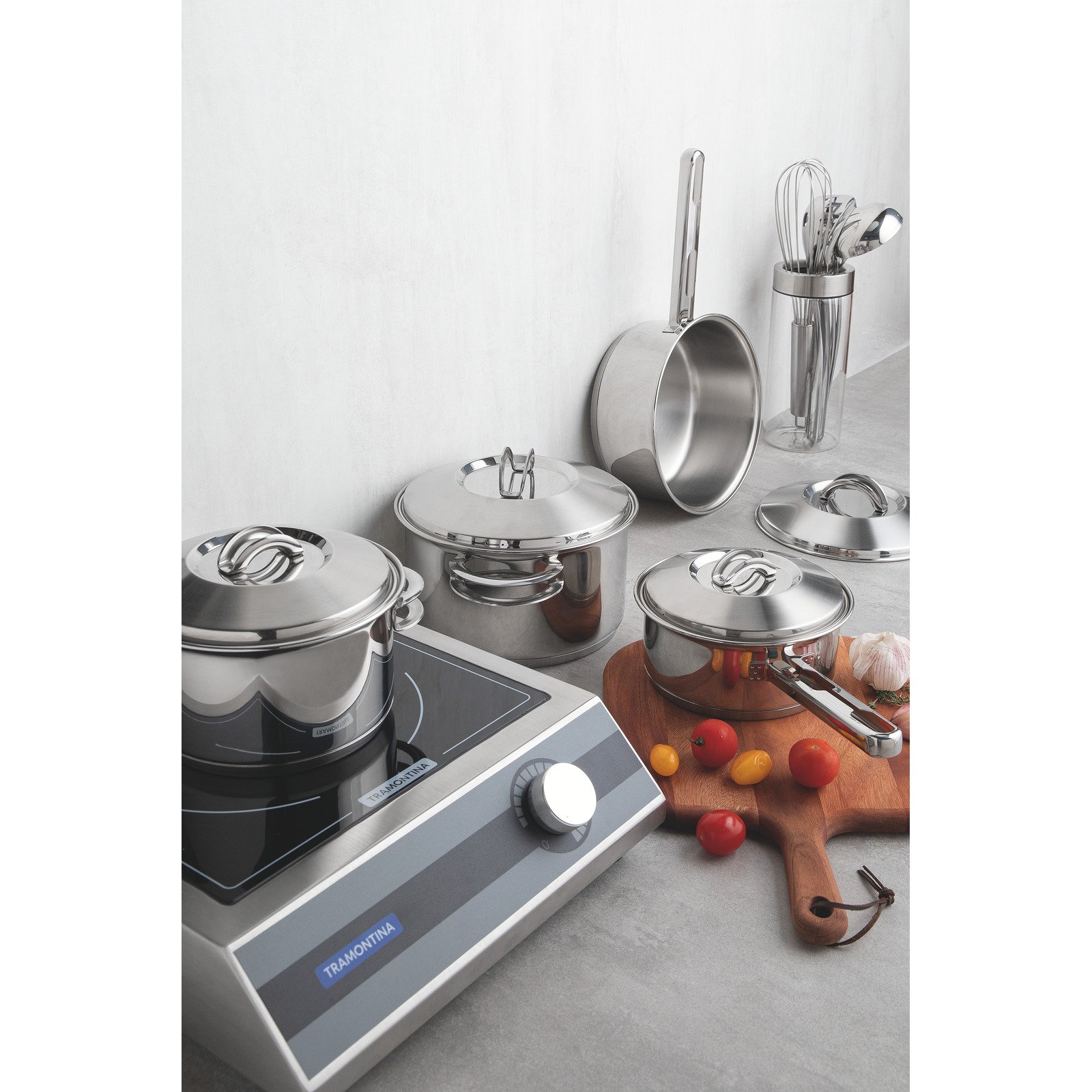 Jogo de Panelas Tramontina Solar em Aço Inox com Fundo Triplo 4 Peças - foto 5