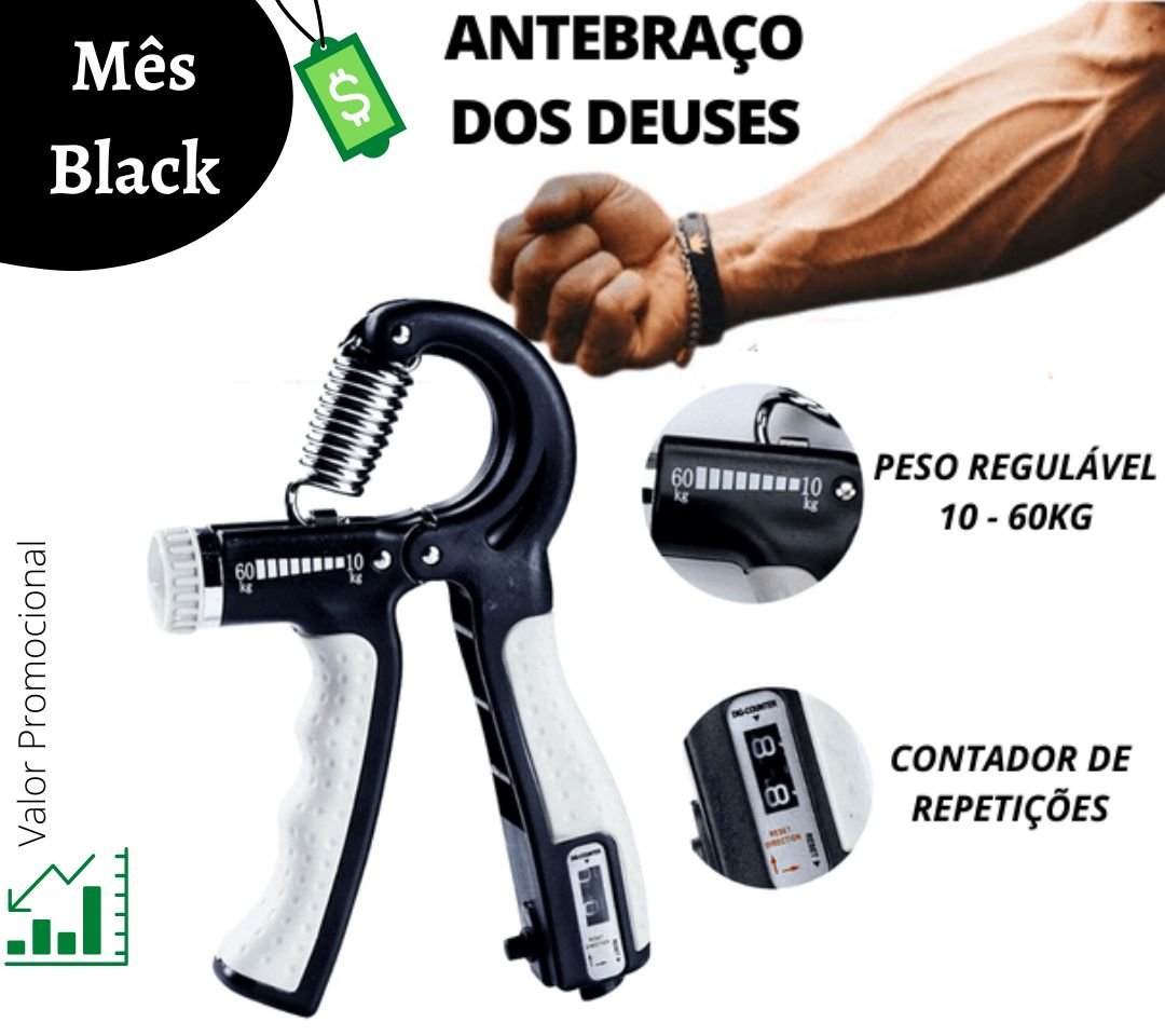 Force Maker BLACK FRIDAY - AntebraÃ§os Fortes e Grandes