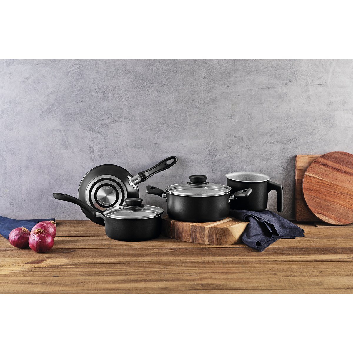 Jogo Panelas Tramontina Linz 4 Peças Aluminio Antiaderente Starflon Max Preto - foto 7