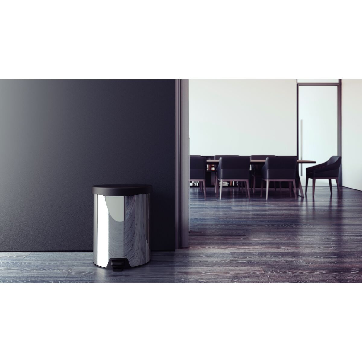 Lixeira Pedal Tramontina New 12 Litros Aço Inox Cesto Removível - foto 7