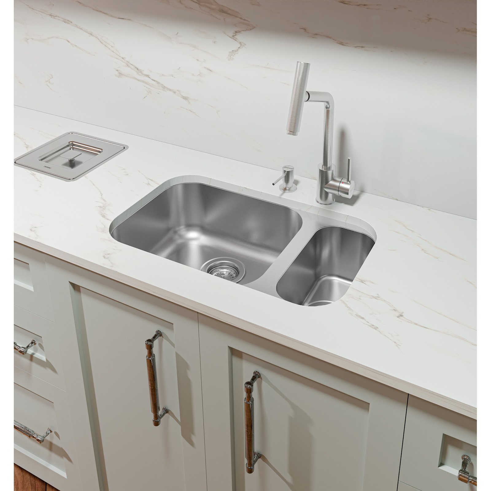 Cuba de Cozinha Tramontina Dora Duo 1.5c 40BL em Aço Inox Escovado - foto 2