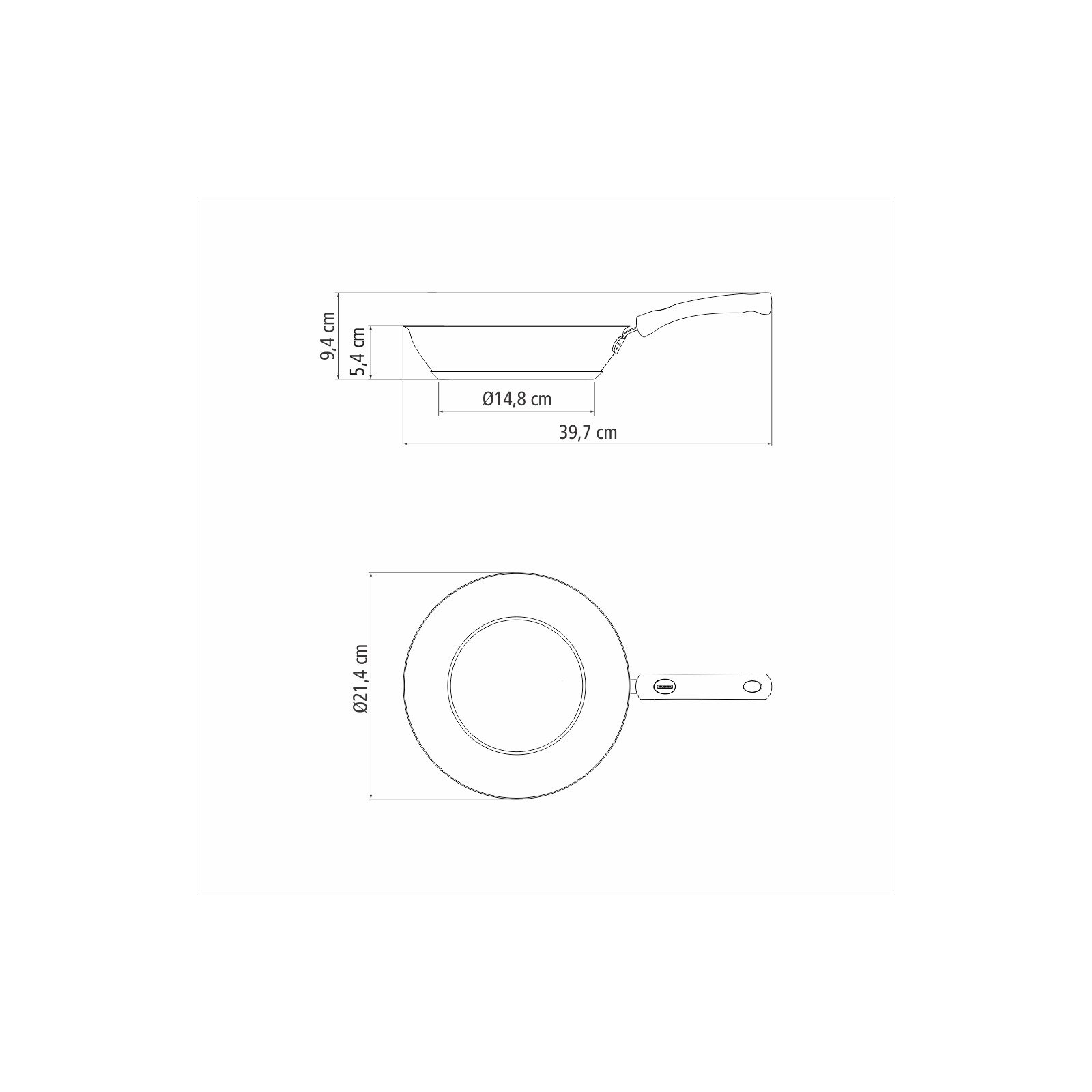 Frigideira Tramontina Solar Silicone Rasa em Aço Inox Fundo Triplo Revestimento Interno Antiaderente com Cabo de Silicone 20 Cm 1,3 L - foto 6