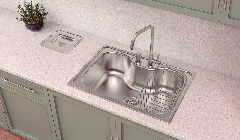 Cuba Tramontina Morgana 60 Fx Undermount em Aço Inox com Lixeira de Embutir 5 L, Tábua de Madeira, Dosador de Sabão, Cesto Aramado e Válvula - foto 5