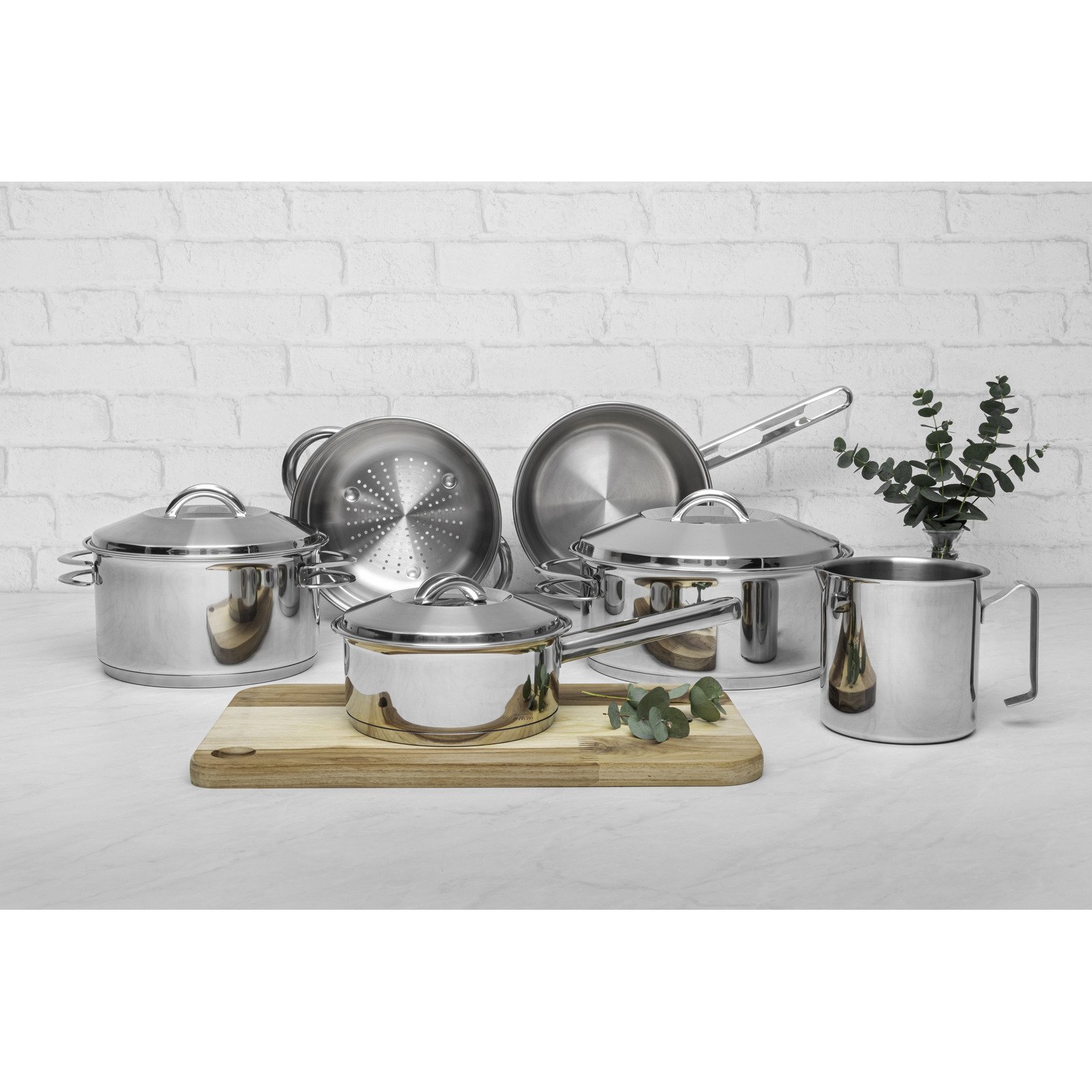 Jogo de Panelas Tramontina Solar em Aço Inox com Fundo Triplo e Tampas de Inox 6 Peças - foto 11