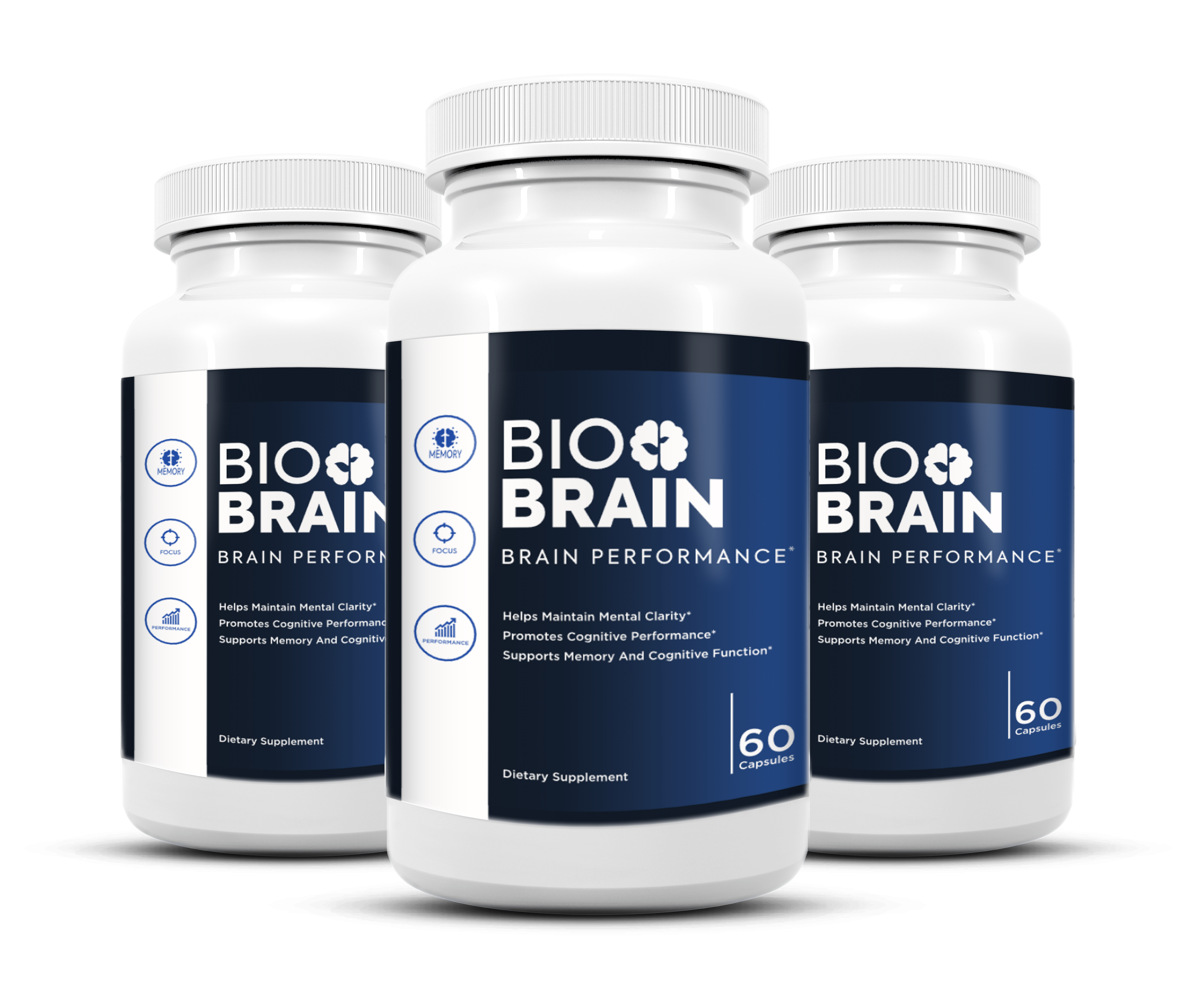 Three bottles of BioBrain