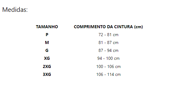 CINTA TÉRMICA DE COMPRESSÃO ABDOMINAL