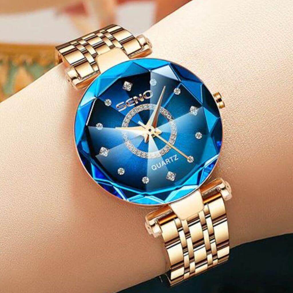 MEGALY Relógio Feminino Luxo Quartz