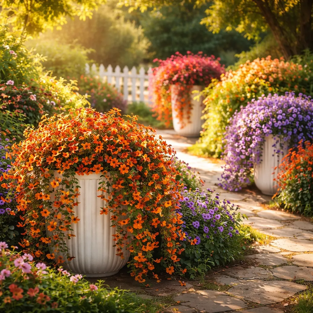 Flores artificiais de margarida para pendurar