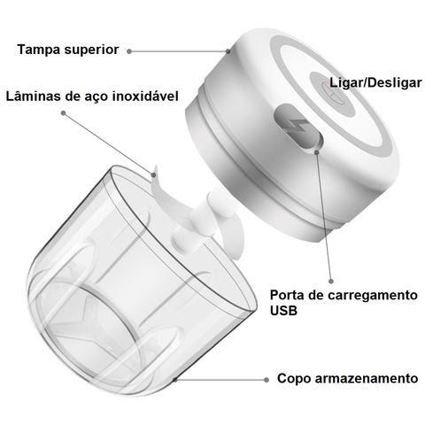 Descrição: Mini Triturador De Alimentos Portátil Elétrico
