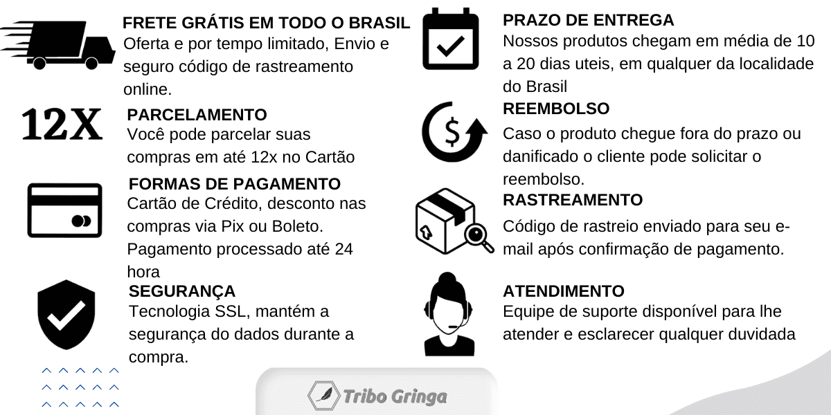 Frete Grátis para todo Brasil