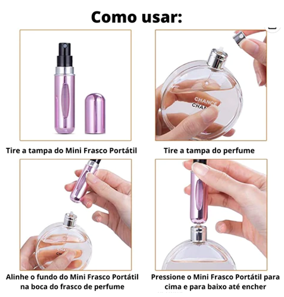 Frasco de Perfume: Mini Spray Recarregável 3